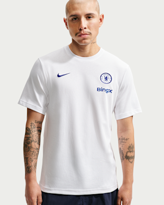 Nike Chelsea FC ホワイトシャツ M Chelsea FC Primary Men's Nike Dri-FIT Football T-Shirt. Nike LU
